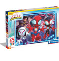 Clementoni - 28527 - Supercolor Puzzle - Marvel Spidey And His Amazing Friends - 24 Maxi Pezzi - Puzzle Bambini 3 Anni, Puzzle Cartoni Animati, Made In Italy