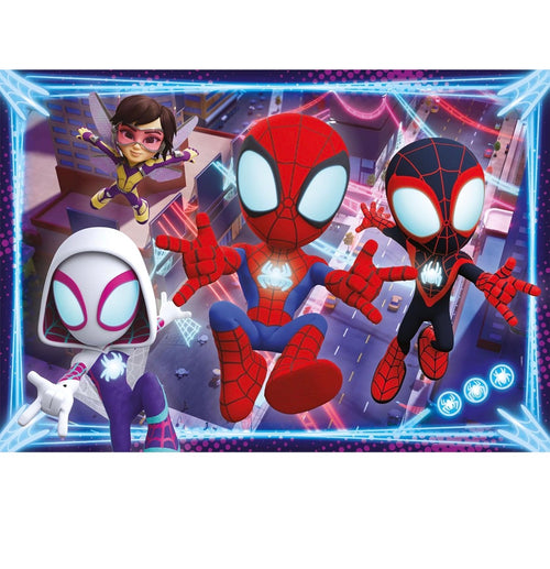 Clementoni - 28527 - Supercolor Puzzle - Marvel Spidey And His Amazing Friends - 24 Maxi Pezzi - Puzzle Bambini 3 Anni, Puzzle Cartoni Animati, Made In Italy